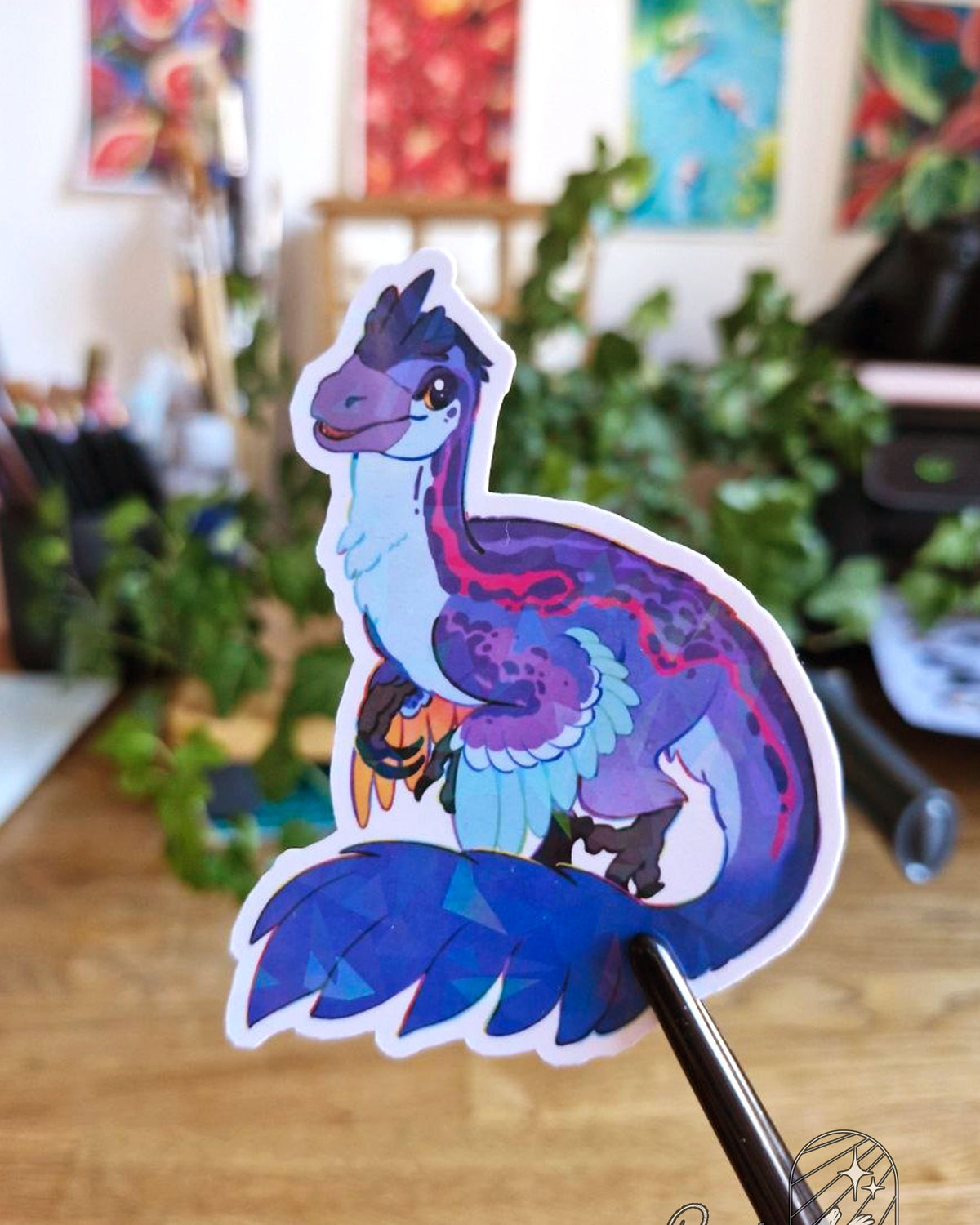 🏳️🌈Paleo Pride🏳️⚧️ Austroraptor | Holographic Sticker