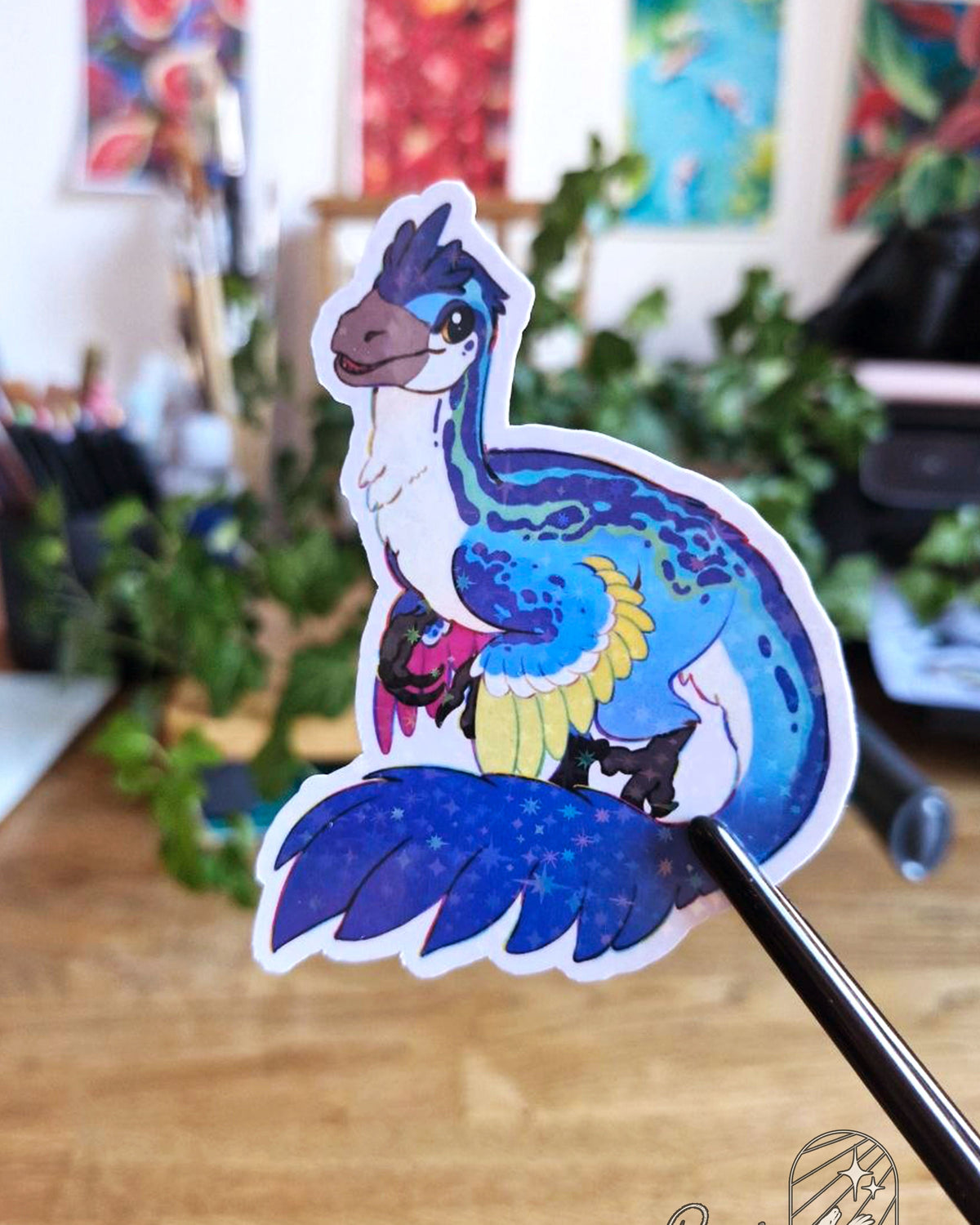 🏳️🌈Paleo Pride🏳️⚧️ Austroraptor | Holographic Sticker