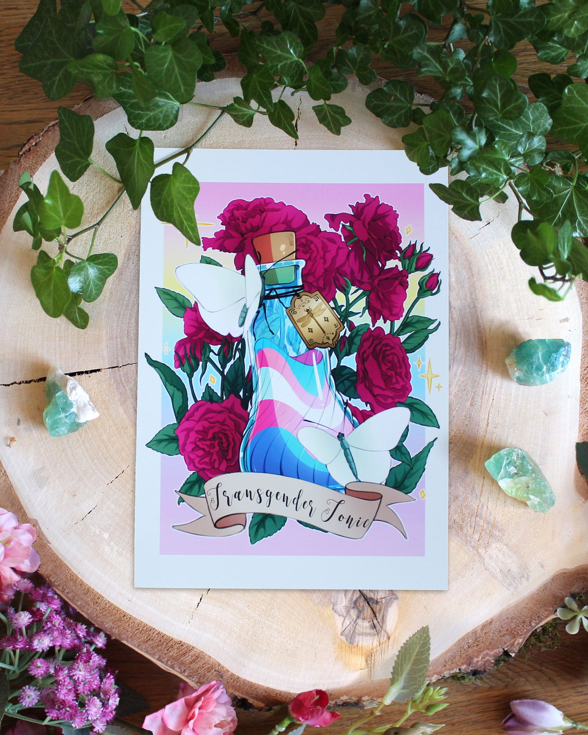 Pride Potion 🏳️‍⚧️| Transgender Tonic Matte Poster