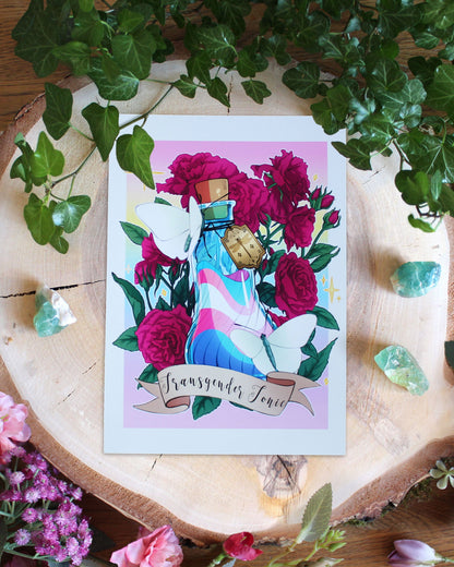 Pride Potion 🏳️‍⚧️| Transgender Tonic Matte Poster