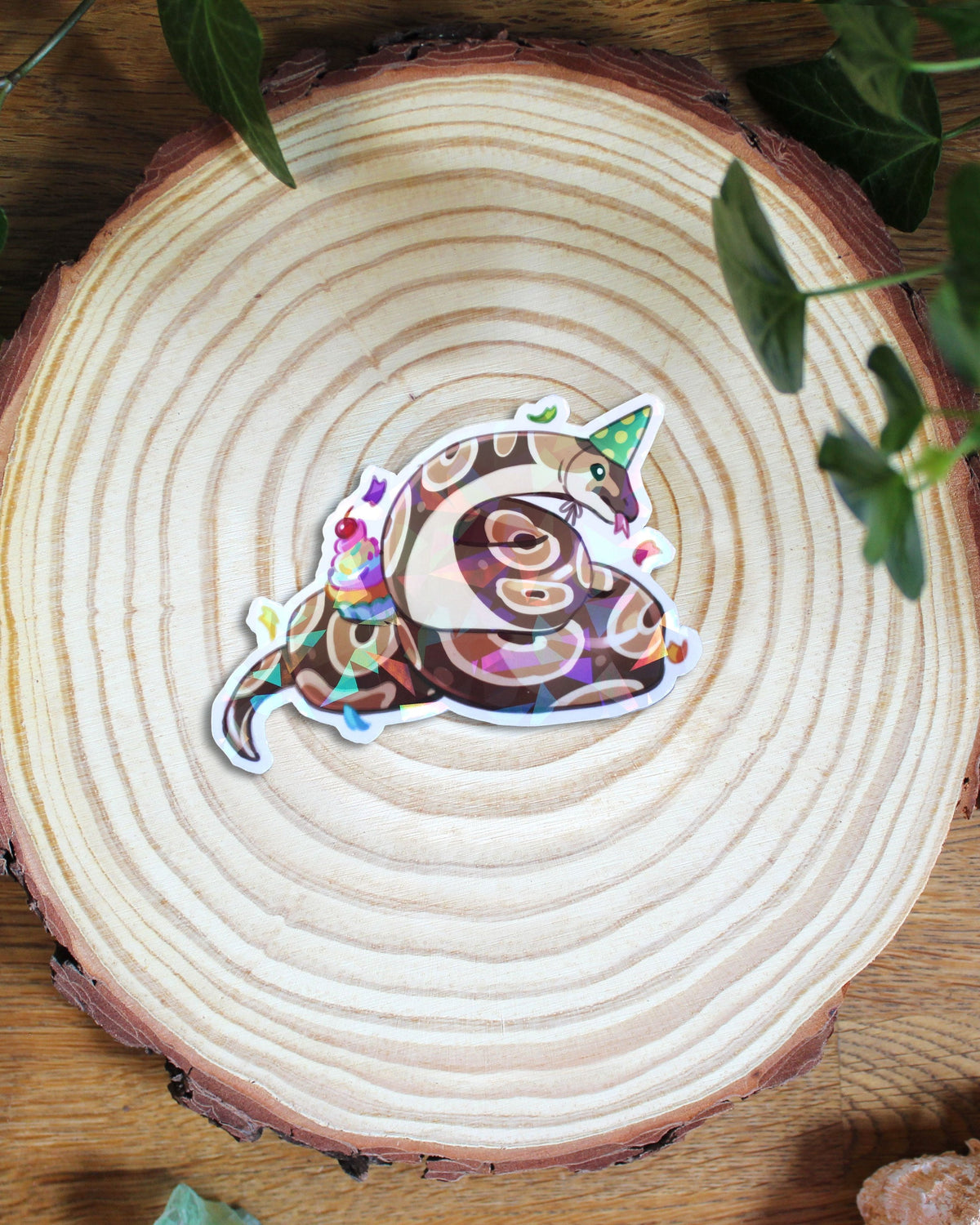 Party Snakes | Holographic Sticker
