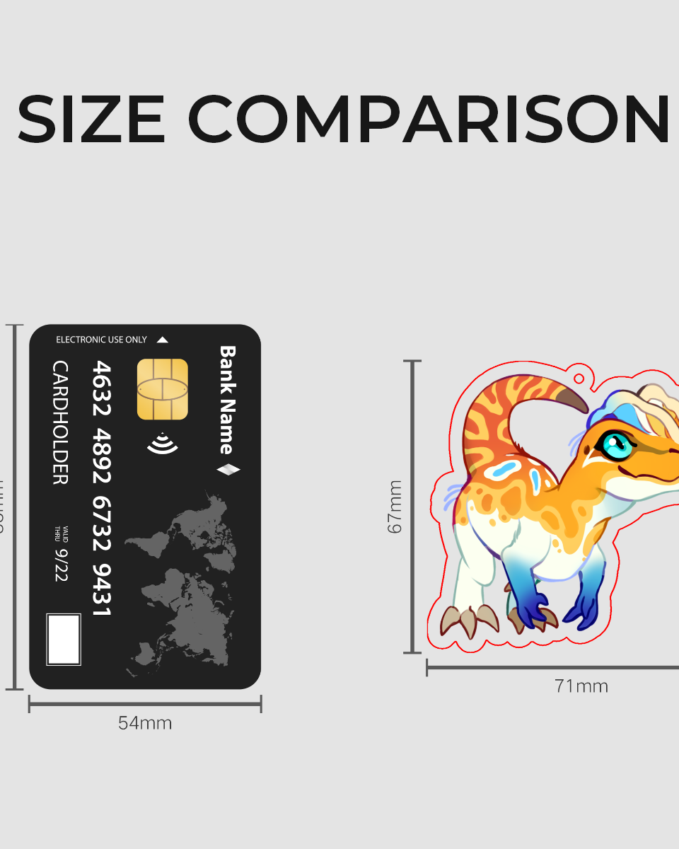 🏳️‍🌈 Paleo Pride 🏳️‍⚧️ | AroAce Dilophosaurus Keychain