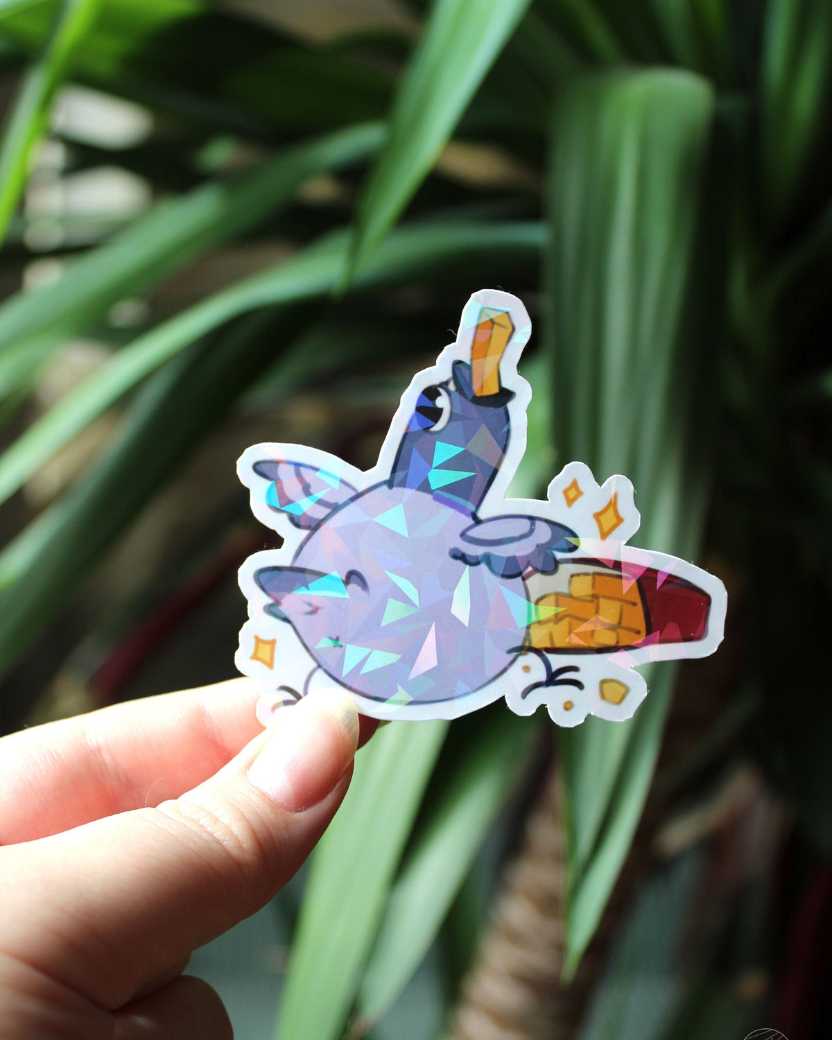 Pigeon | Holographic Sticker