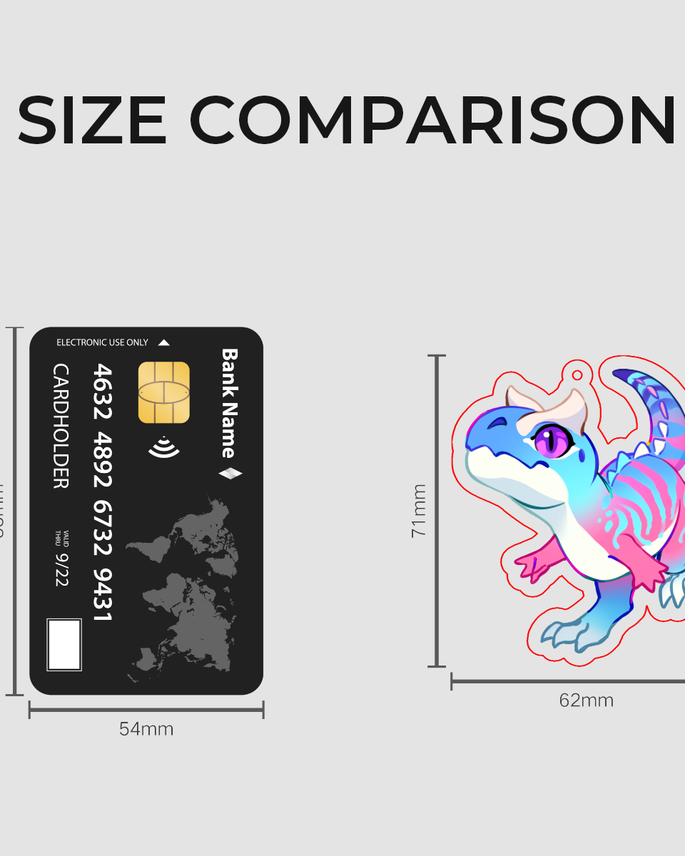 🏳️‍🌈 Paleo Pride 🏳️‍⚧️ | Transgender Carnotaurus Keychain