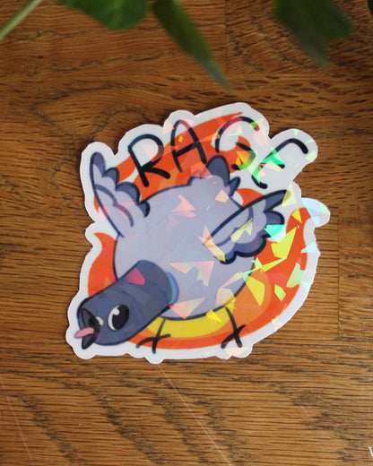 Pigeon | Holographic Sticker
