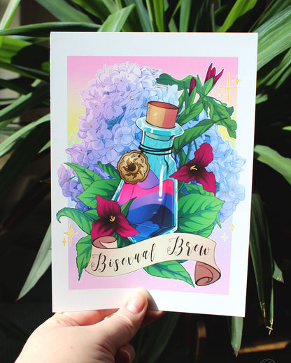 Pride Potion 🏳️‍🌈 | Bisexual Brew Matte Poster