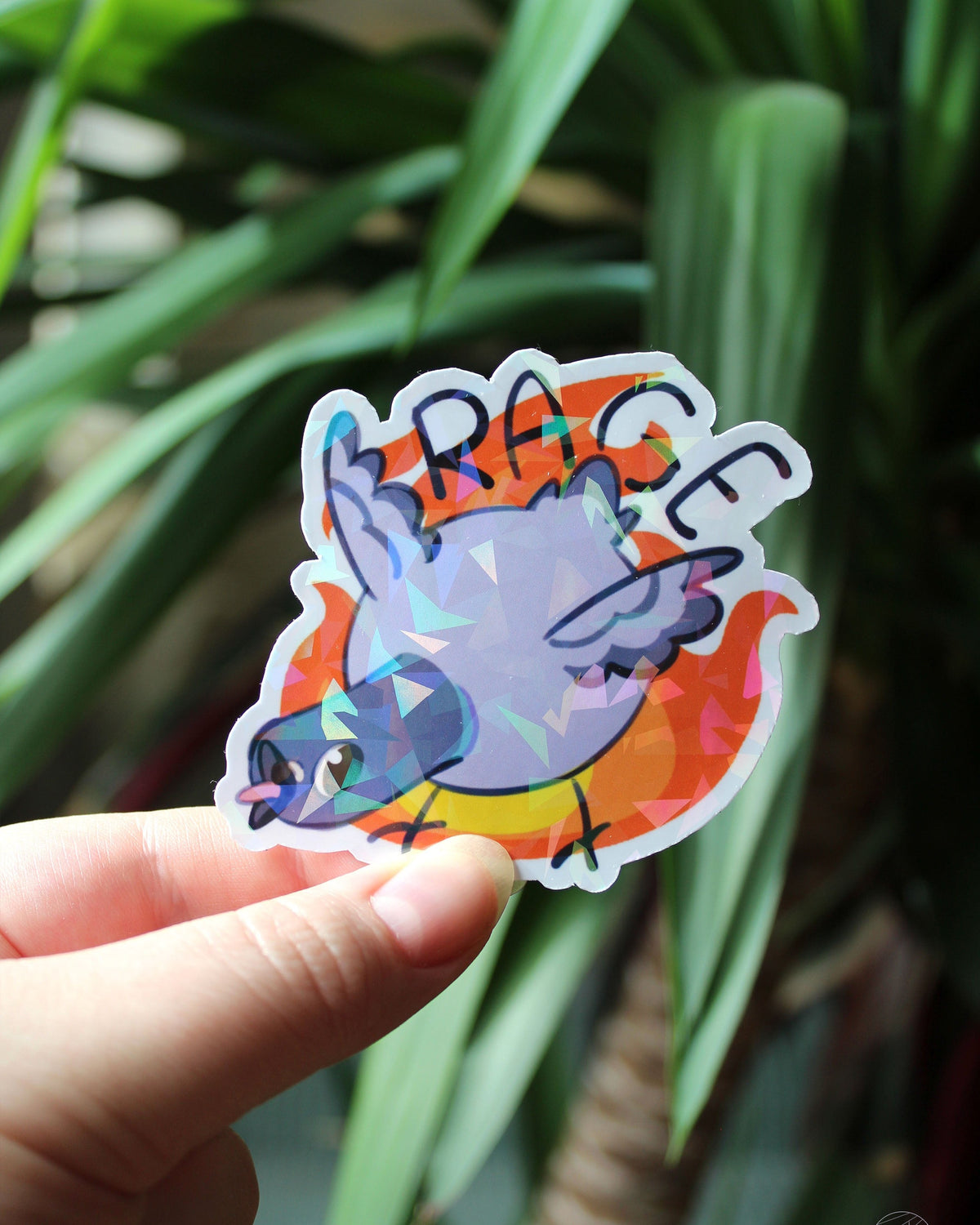 Pigeon | Holographic Sticker