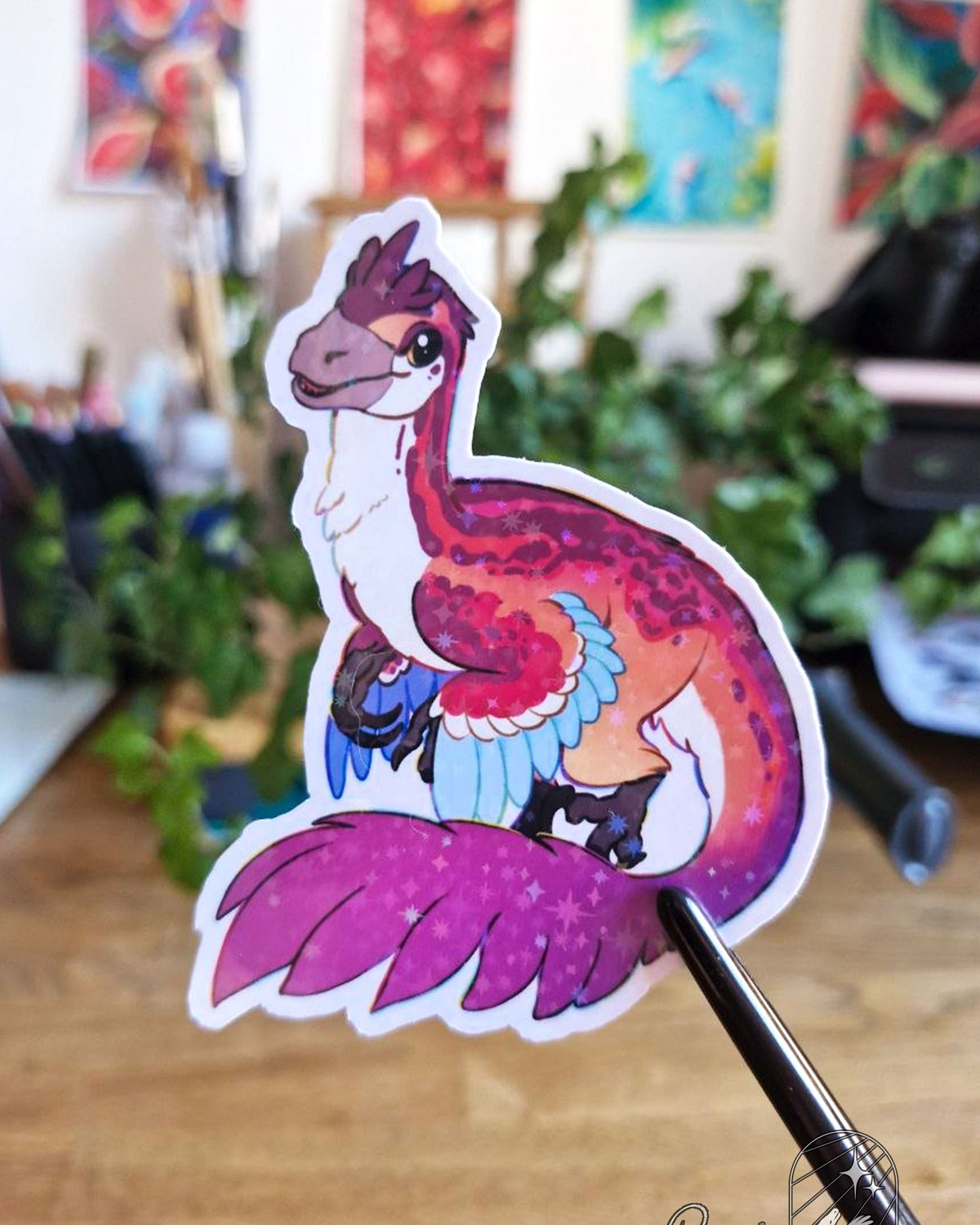 🏳️‍🌈Paleo Pride🏳️‍⚧️ Austroraptor | Holographic Sticker