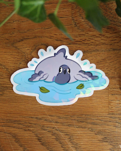 Pigeon | Holographic Sticker