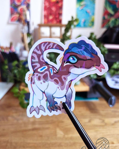 Dilophosaurus | Holographic Sticker