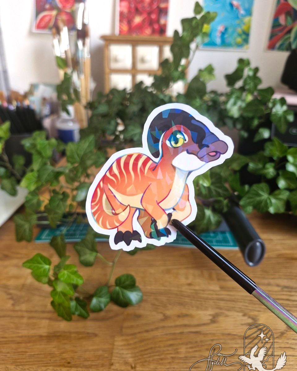 Parasaurolophus | Holographic Sticker