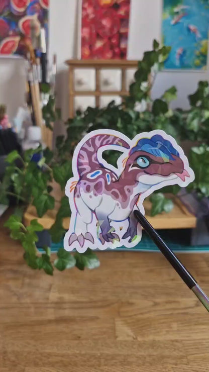 Dilophosaurus | Holographic Sticker