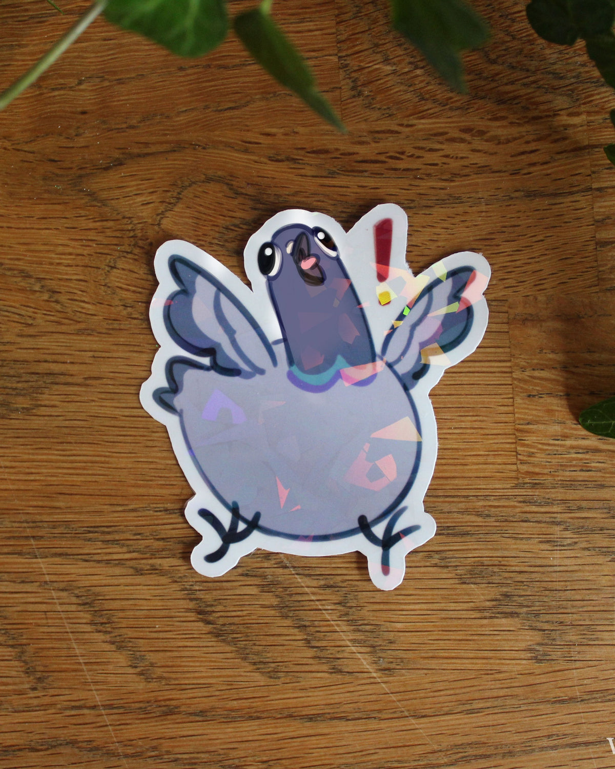 Pigeon | Holographic Sticker