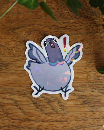 Pigeon | Holographic Sticker
