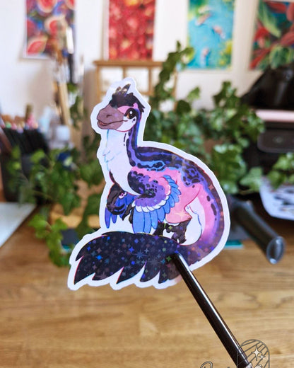 🏳️‍🌈Paleo Pride🏳️‍⚧️ Austroraptor | Holographic Sticker