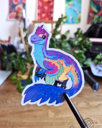 🏳️‍🌈Paleo Pride🏳️‍⚧️ Austroraptor | Holographic Sticker