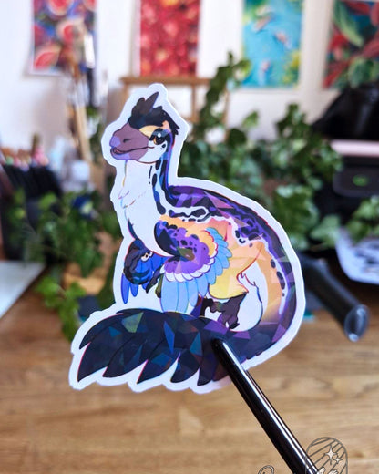 🏳️‍🌈Paleo Pride🏳️‍⚧️ Austroraptor | Holographic Sticker