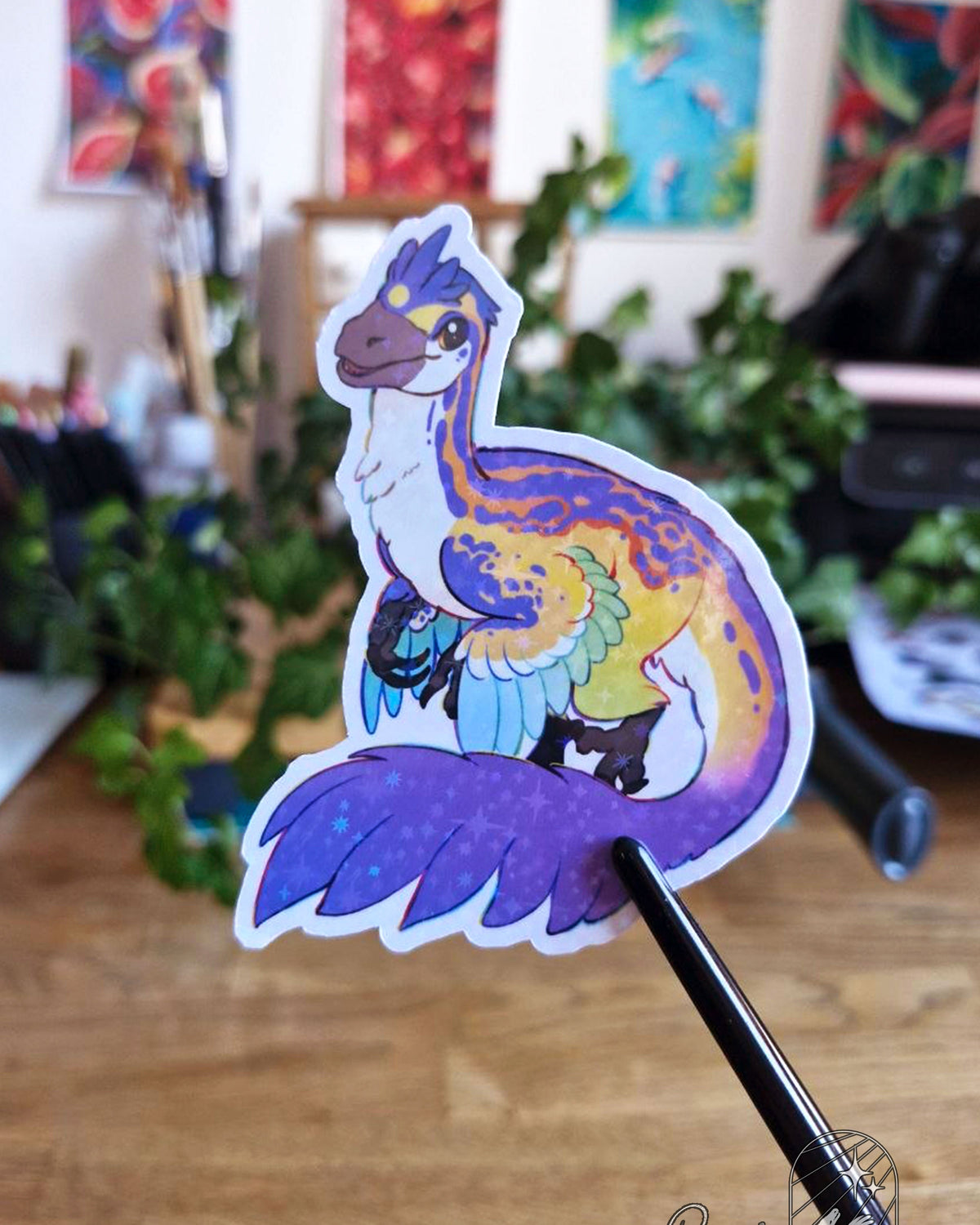 🏳️‍🌈Paleo Pride🏳️‍⚧️ Austroraptor | Holographic Sticker