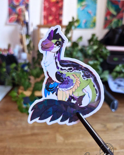 🏳️‍🌈Paleo Pride🏳️‍⚧️ Austroraptor | Holographic Sticker