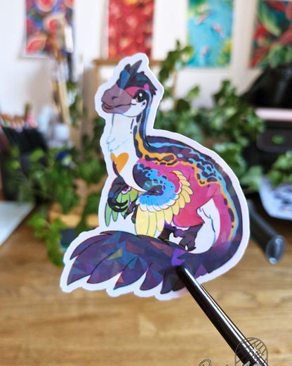 🏳️‍🌈Paleo Pride🏳️‍⚧️ Austroraptor | Holographic Sticker