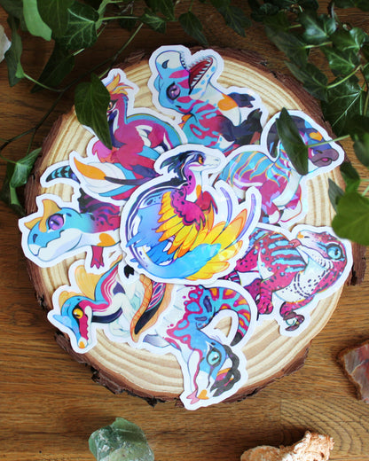 🏳️‍🌈Paleo Pride🏳️‍⚧️ Polyamory Pack | Holographic Sticker Bundle